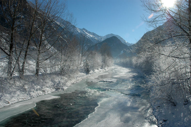 Winterimpression am Fluß