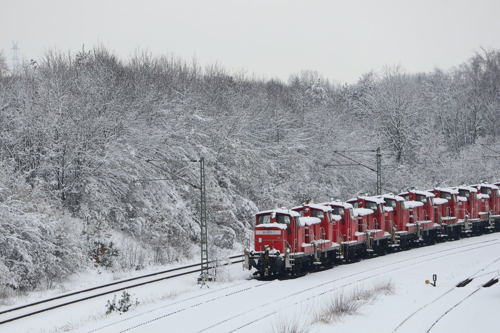 Winterimpression Güterzug