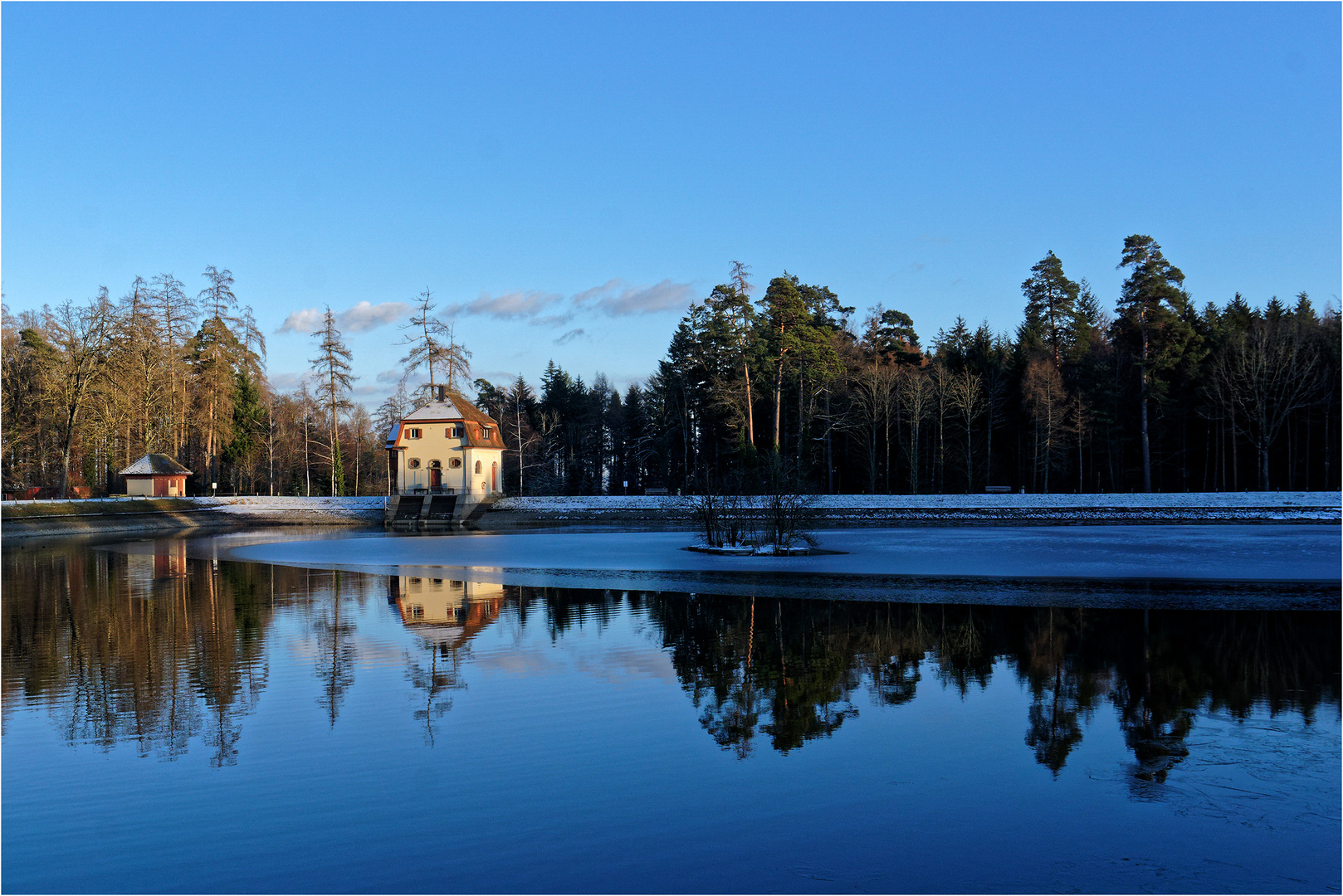 Winterimpressionen am Engeweiher 1