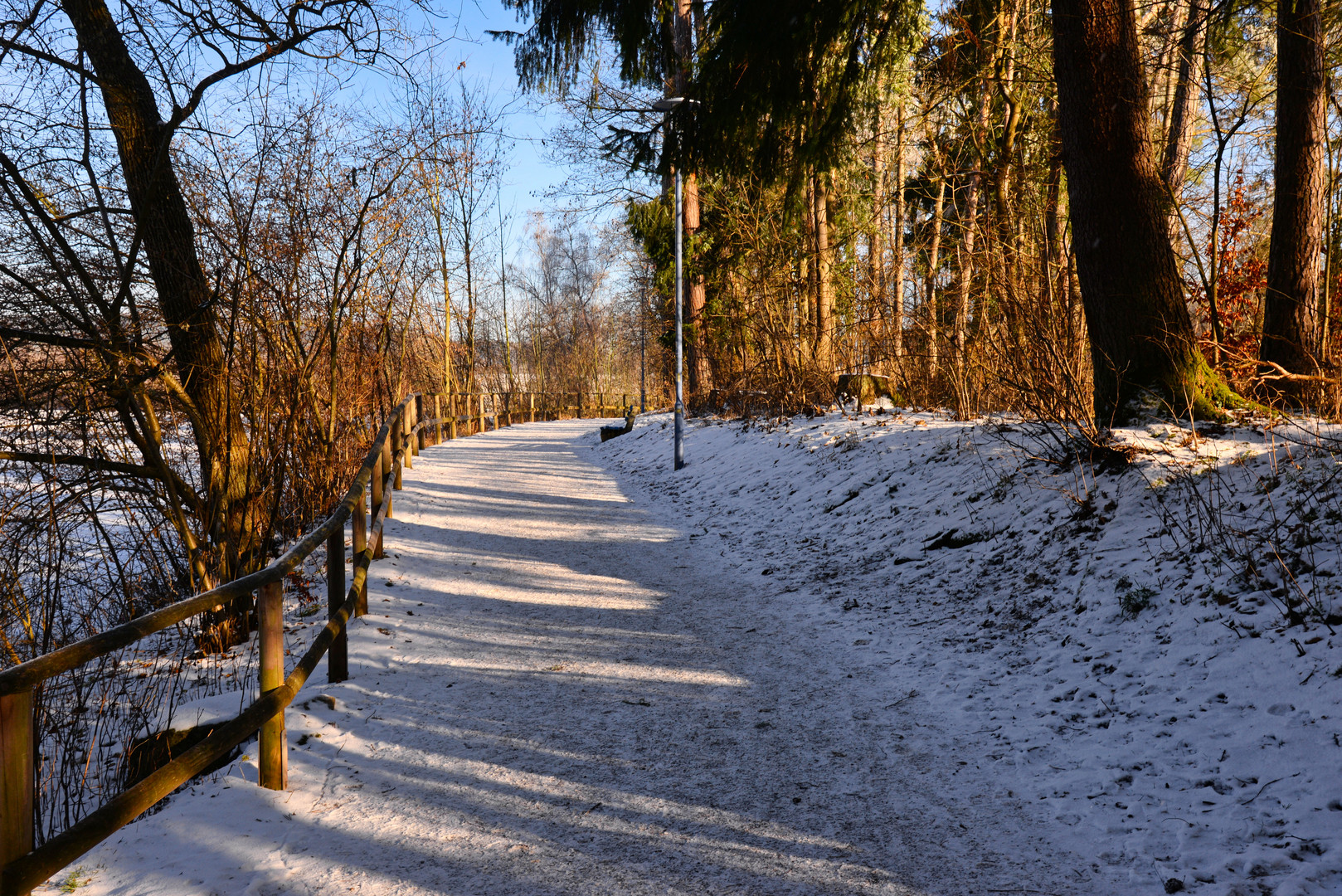 Winterimpressionen: Am Salinensee Bad Dürrheim