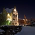 Winterimpressionen - Amtsgericht und Kirche