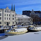 Winterimpressionen an der Ober und Untertrave in Lübeck