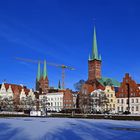 Winterimpressionen an der Ober und Untertrave in Lübeck