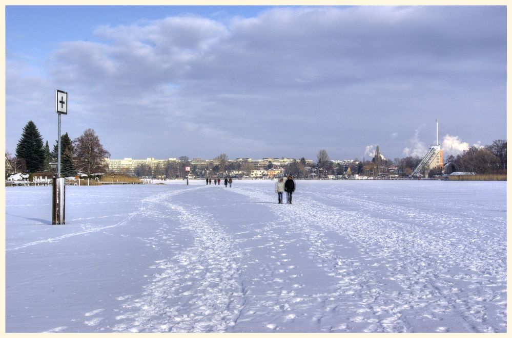 winterimpressionen auf der scharfen lanke, spandau