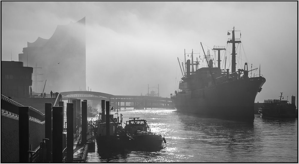 Winterimpressionen Hafen Hamburg