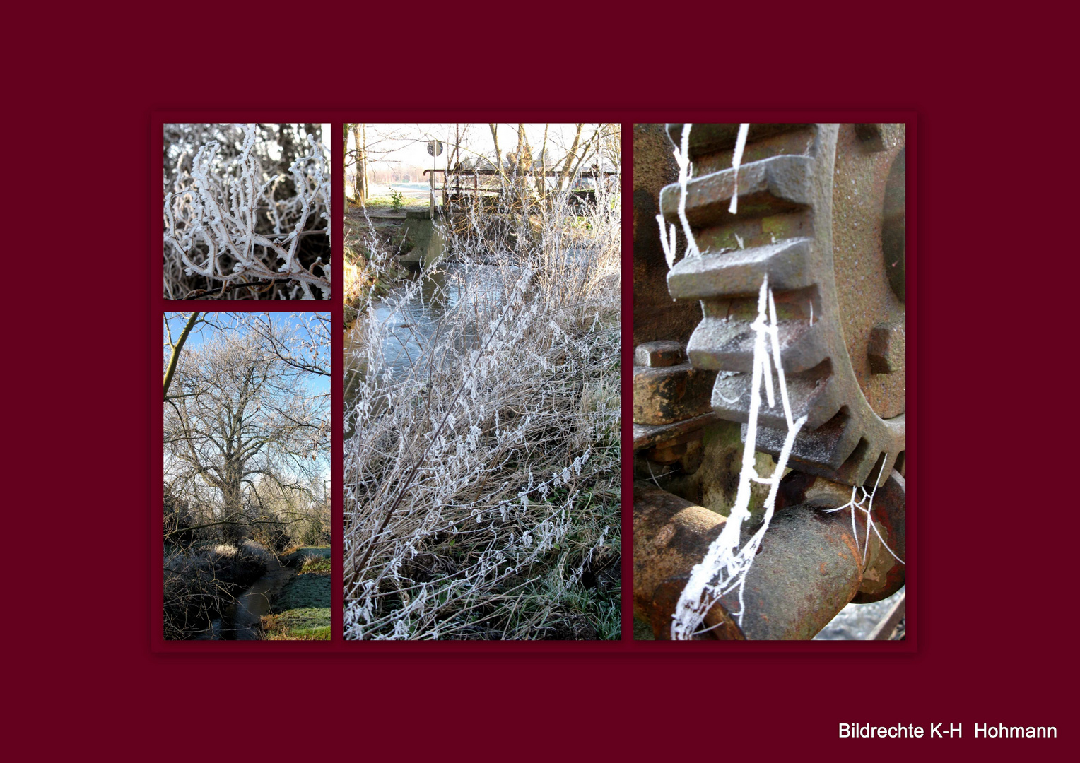 Winterimpressionen "Raureif am alten Wehr"