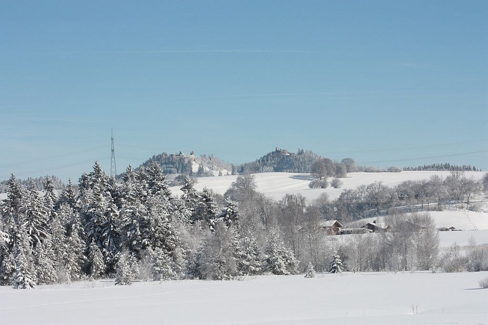 Winterimpressionen2009 in Pfronten/Allgäu, Ruinenblick
