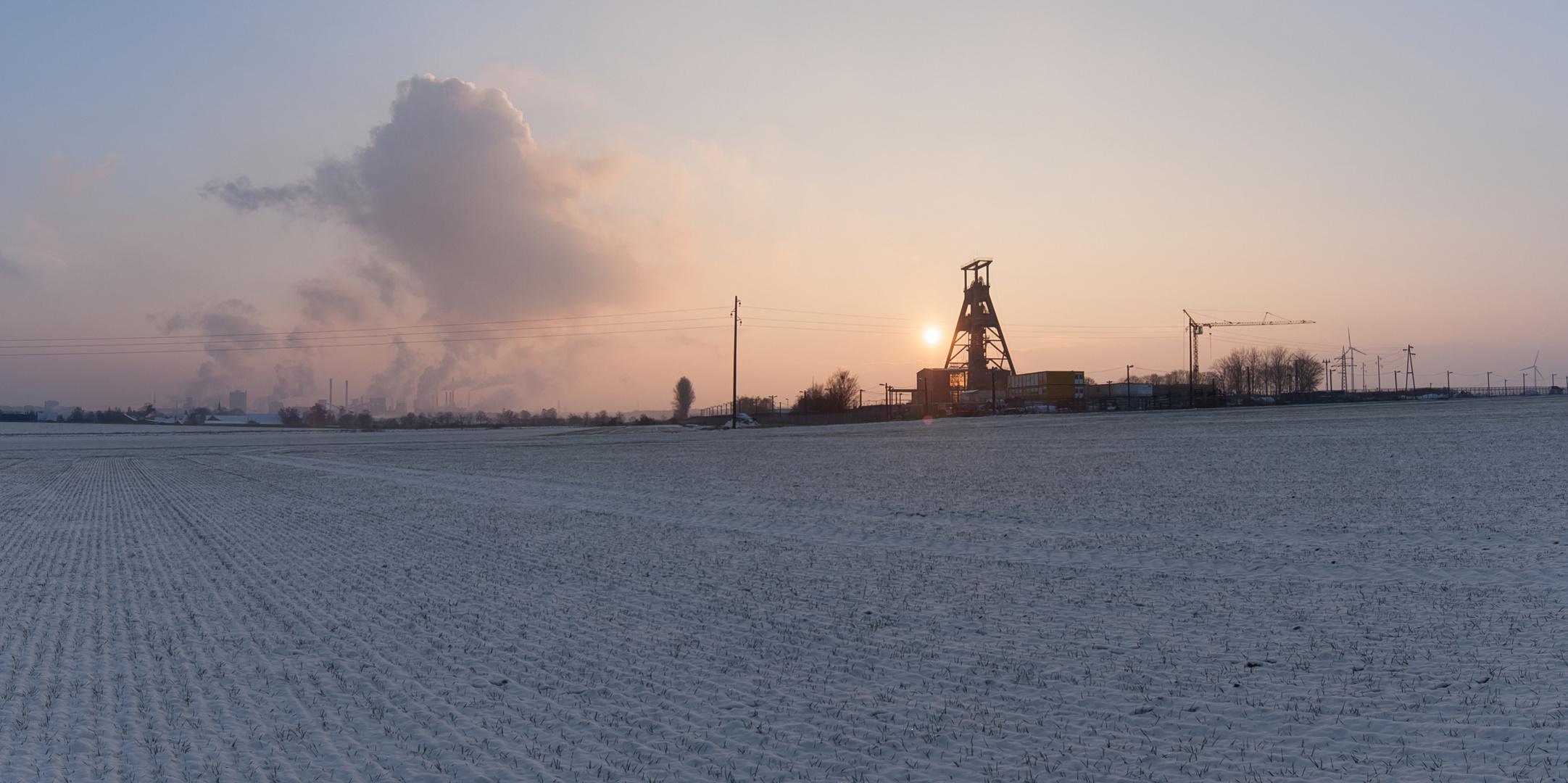 Winterindustriepanorama