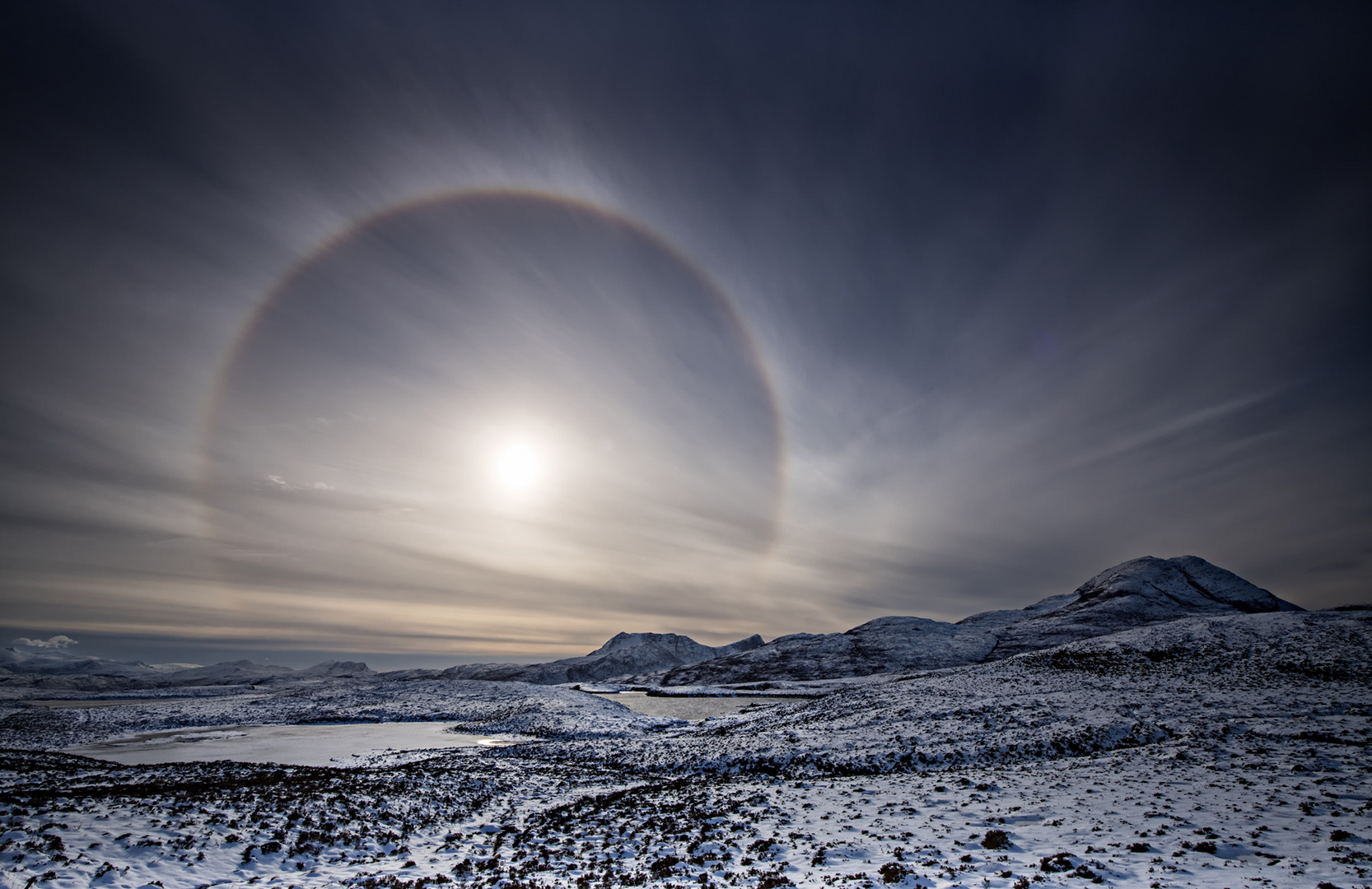 Winterkälte in den nördlichen Highlands