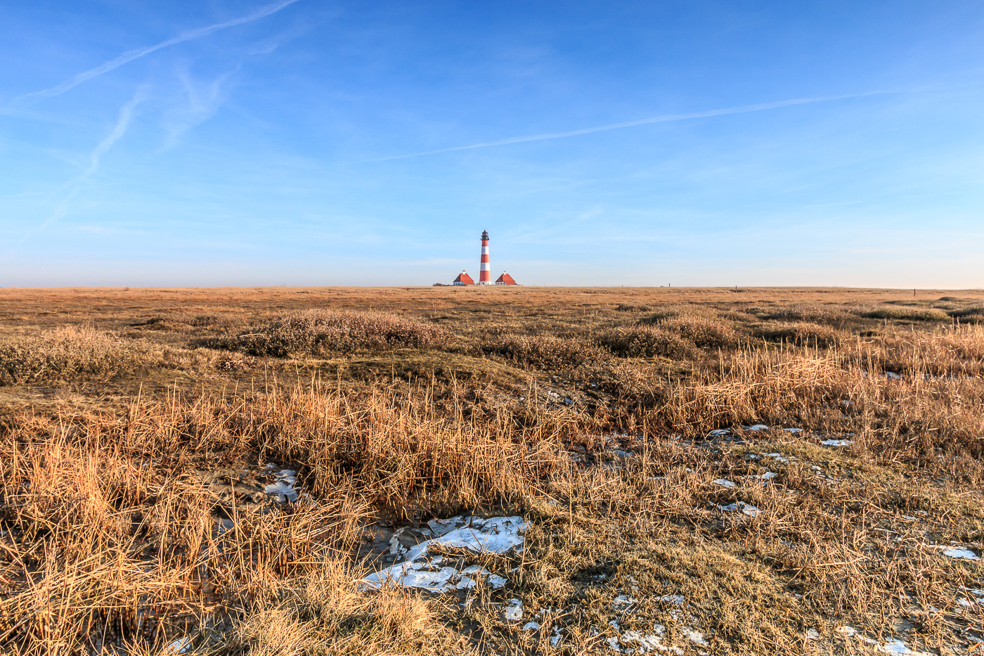 Winterkalt war's in Westerhever. Wirklich wahr.