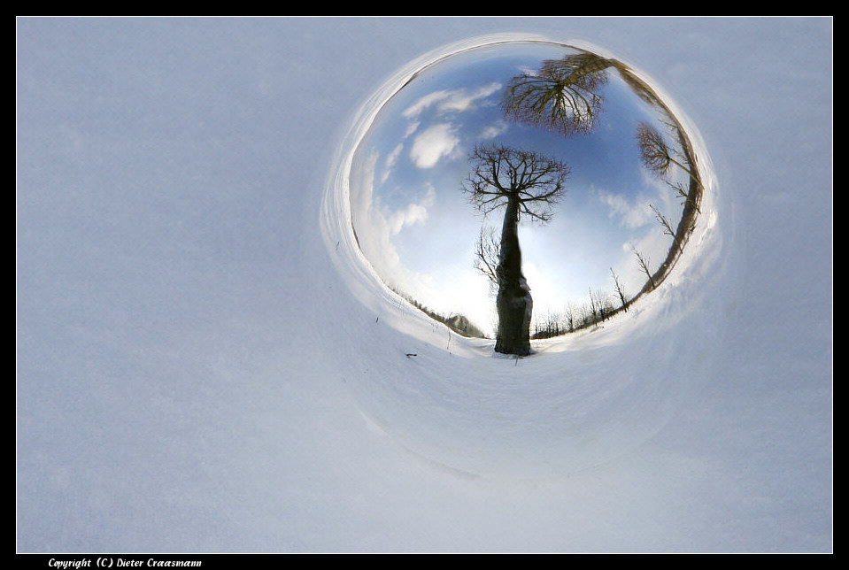 Winterkugelspiegelung - Ball reflexions in wintertime