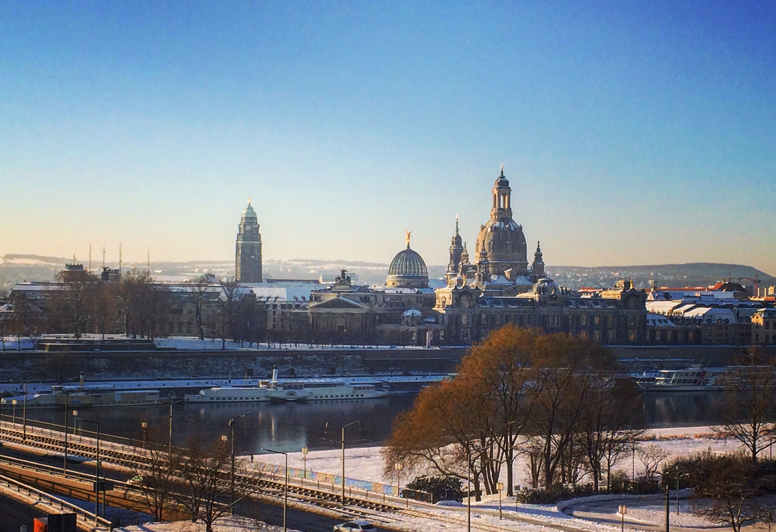 Winterkulisse Dresden