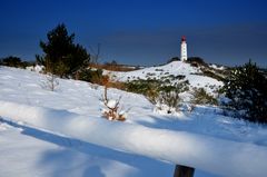 Winterland Hiddensee  mi Leuchtturm Dornbusch 