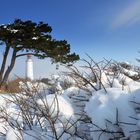 Winterland Hiddensee  mi Leuchtturm Dornbusch 