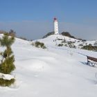 Winterland Hiddensee  mi Leuchtturm Dornbusch 