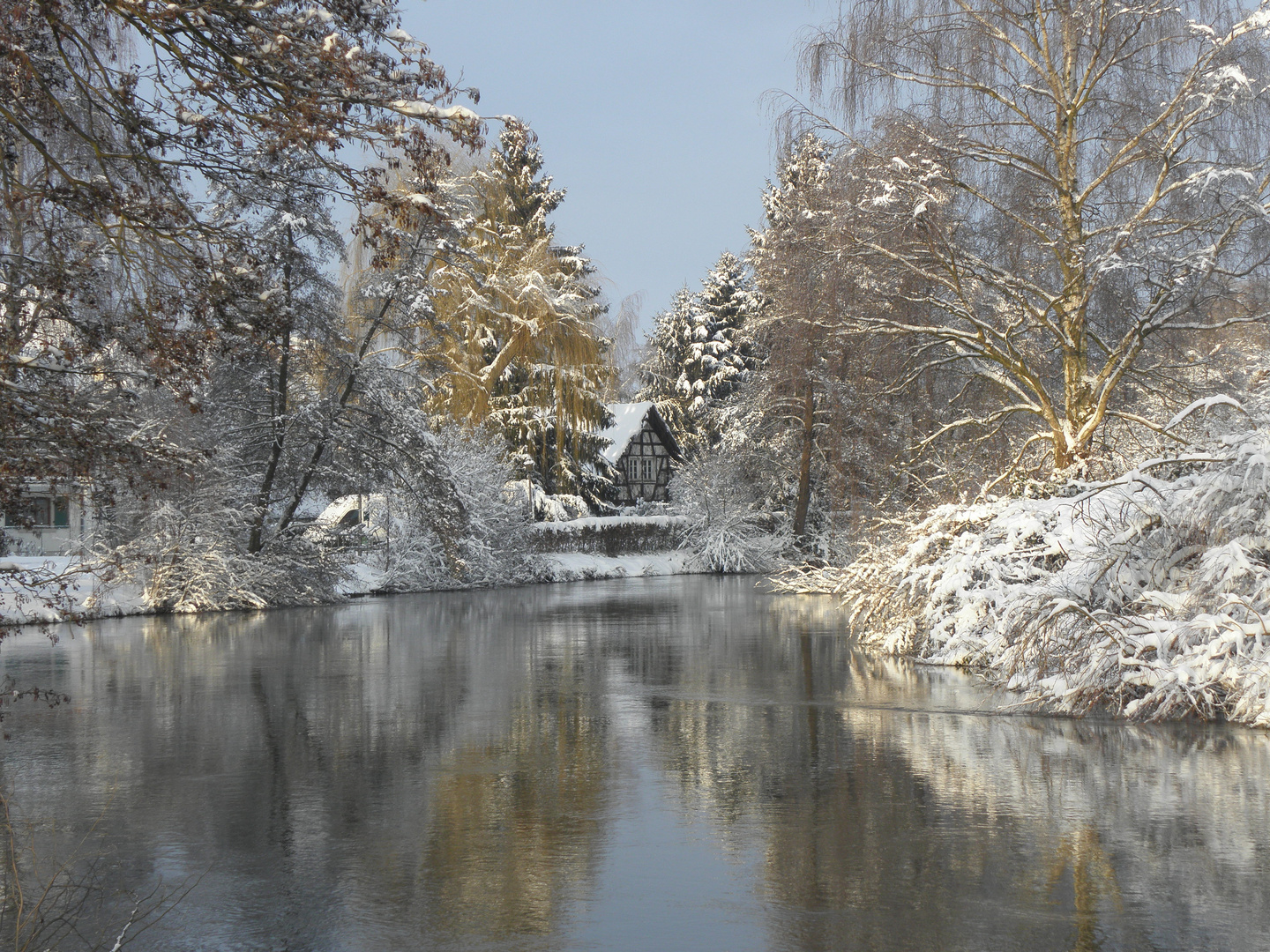 Winterlandschaft 2011 in Willstätt