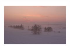 Winterlandschaft am Abend