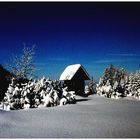 Winterlandschaft am Abend