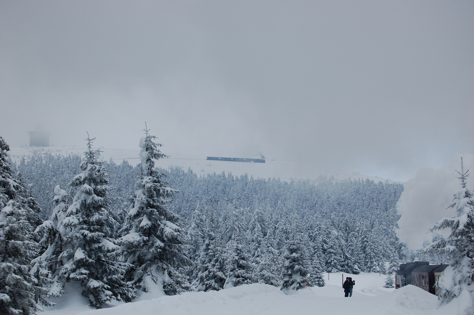 Winterlandschaft am  Brocken