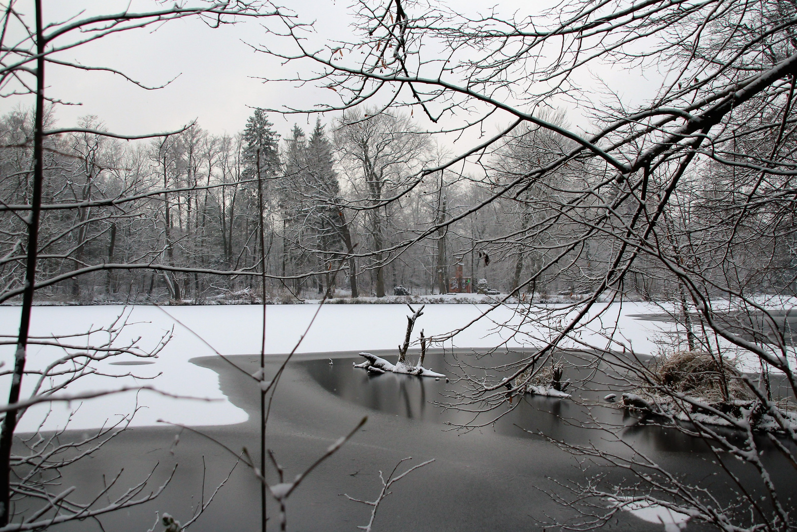 Winterlandschaft am Mühlenteich 