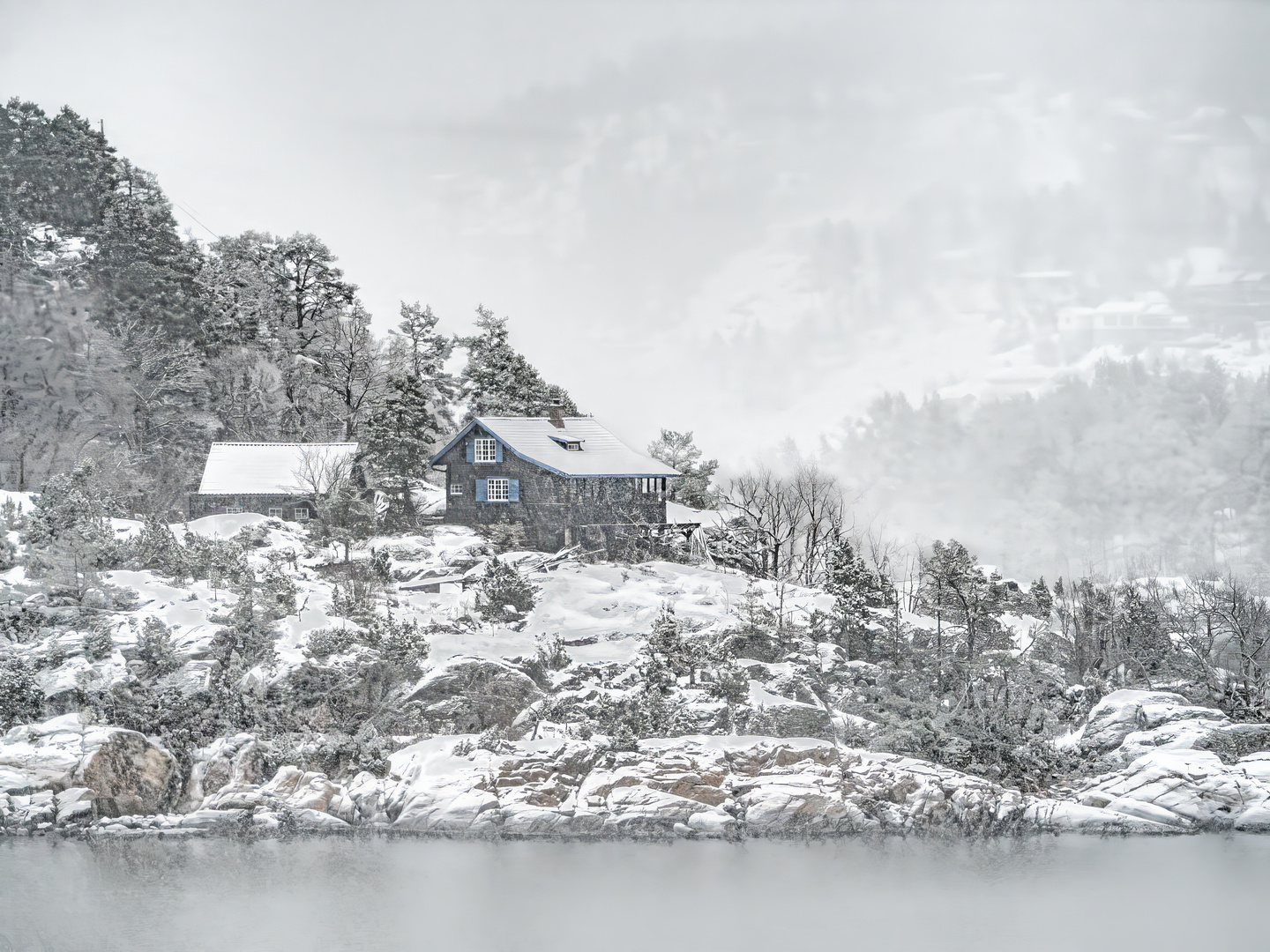 Winterlandschaft am Oslofjord