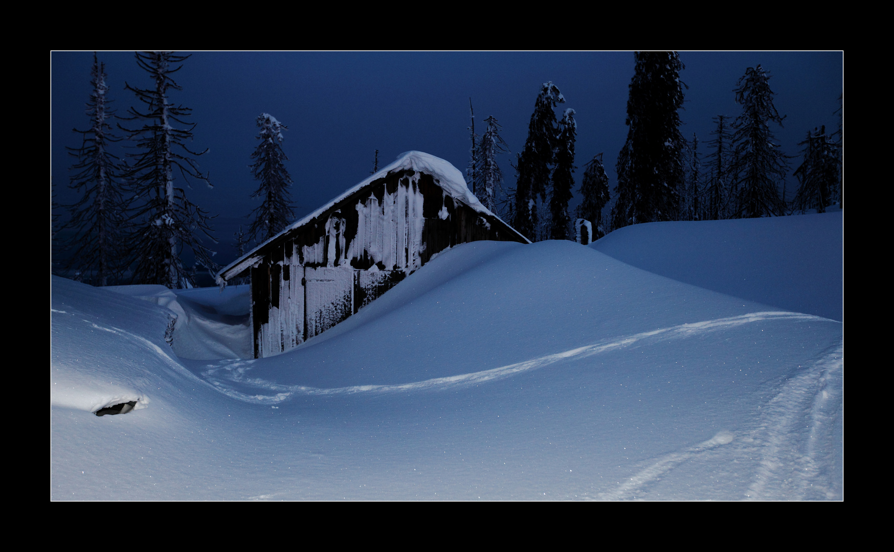 Winterlandschaft am Rachel (Bayerischer Wald)