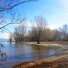 Winterlandschaft am Ticino-Fluss