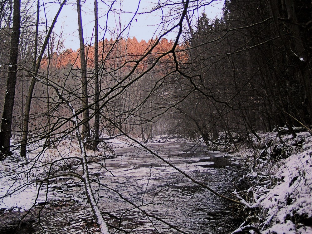 Winterlandschaft an der Dhünn