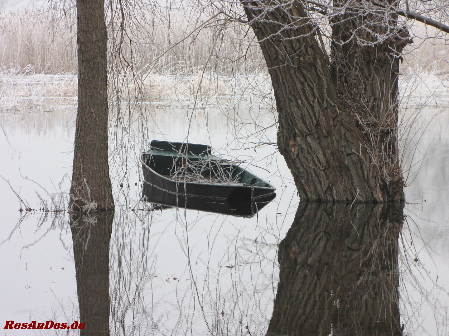 Winterlandschaft an der Havel bei Rathenow