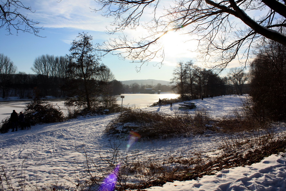 Winterlandschaft an der Ruhr