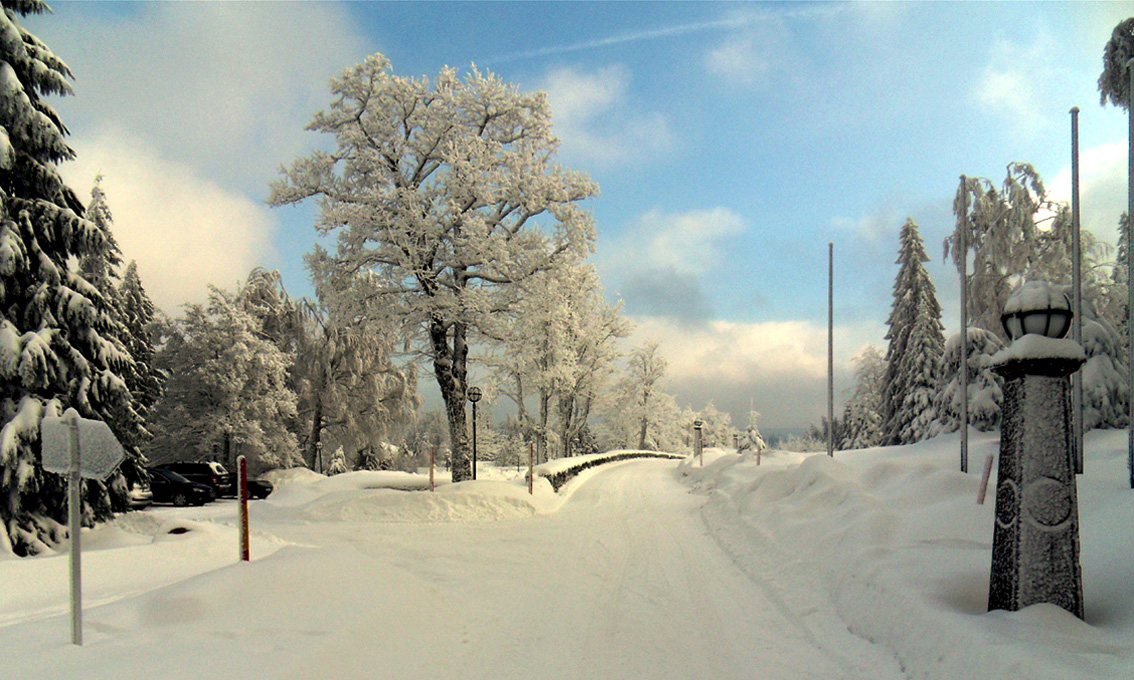 Winterlandschaft an der Schwarzwaldhochstraße