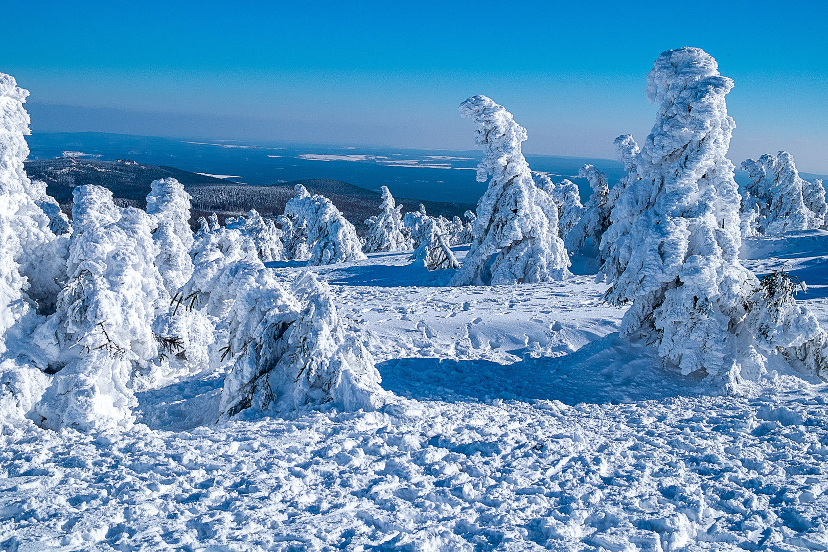 Winterlandschaft auf dem Brocken