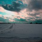 Winterlandschaft auf den Äckern