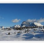 Winterlandschaft auf der Seiser Alm