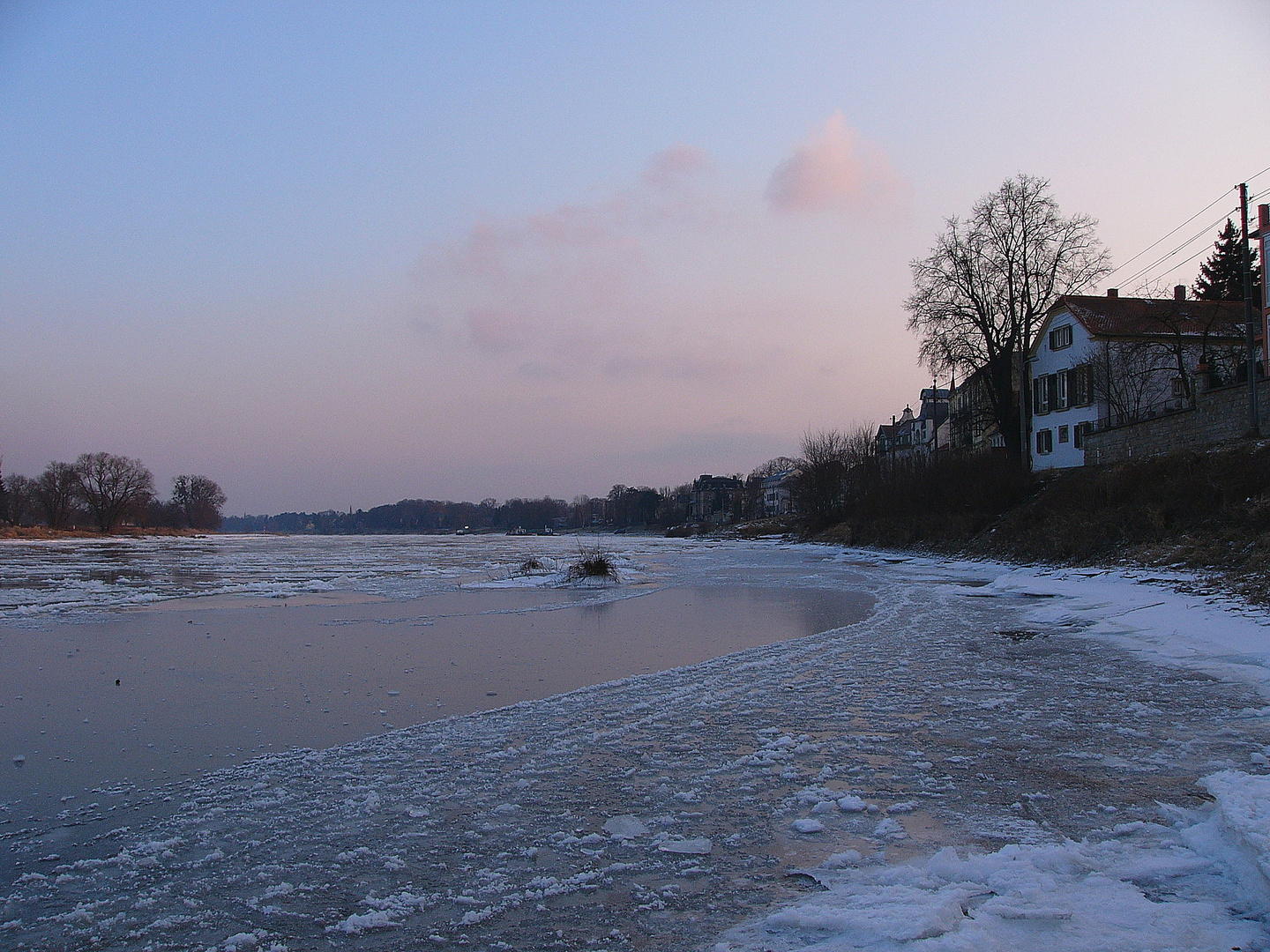 Winterlandschaft bei Laubegast