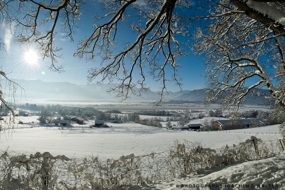 Winterlandschaft bei Murnau