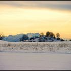 Winterlandschaft bei Sonnenaufgang