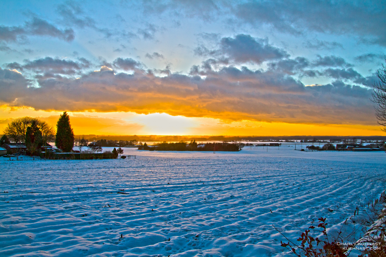 Winterlandschaft bei Sonsbeck/Niederrhein