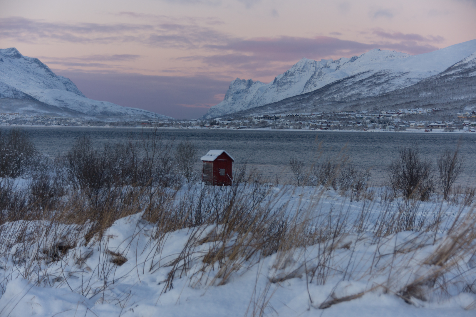 Winterlandschaft bei Tromsö