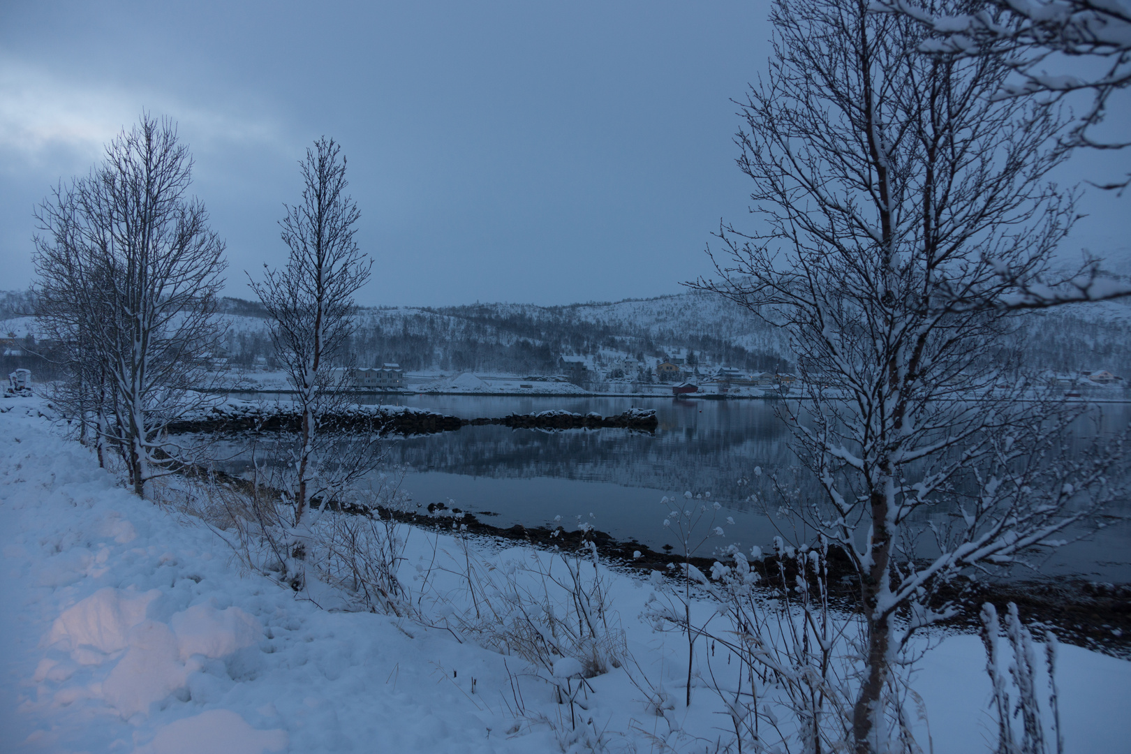 Winterlandschaft bei Tromsö