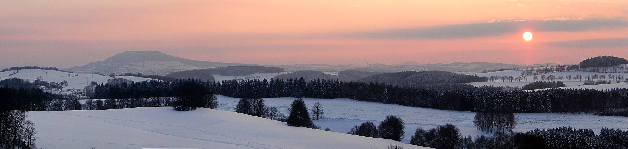 Winterlandschaft bei Wolkenstein