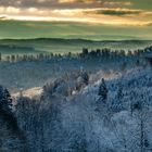 Winterlandschaft beim Sonnenaufgang