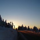 Winterlandschaft Fichtelberg - Der Tag neigt sich dem Ende