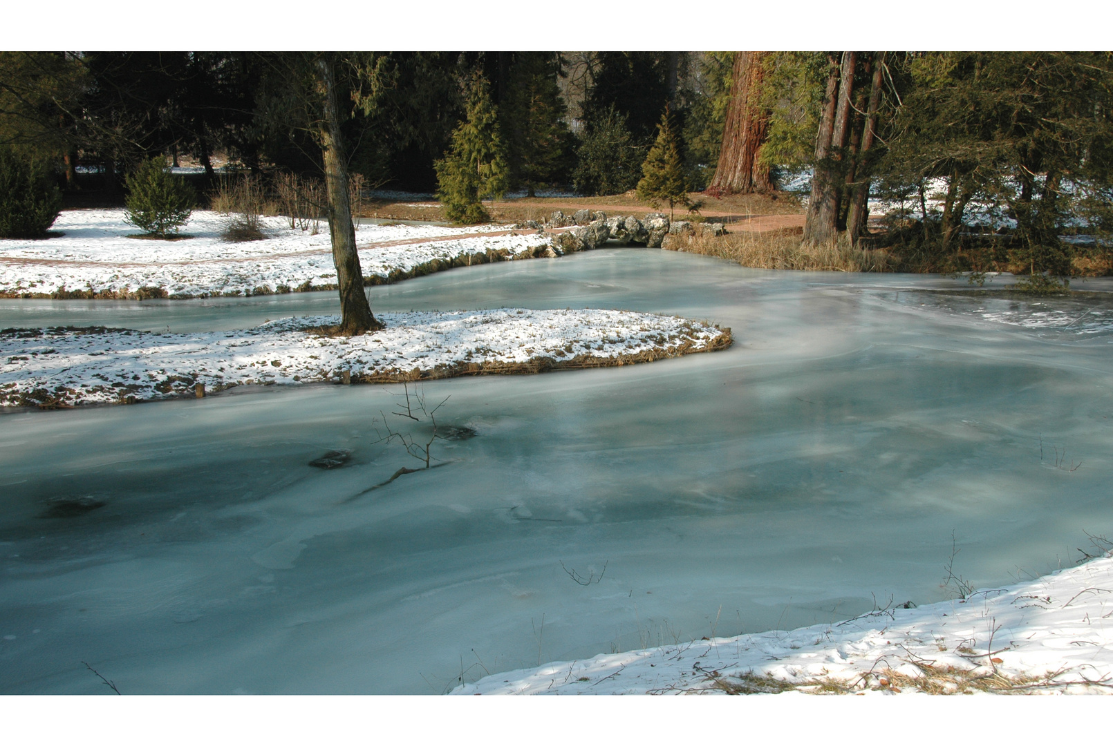 Winterlandschaft im Ballypark.