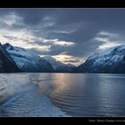 Winterlandschaft im Fjord