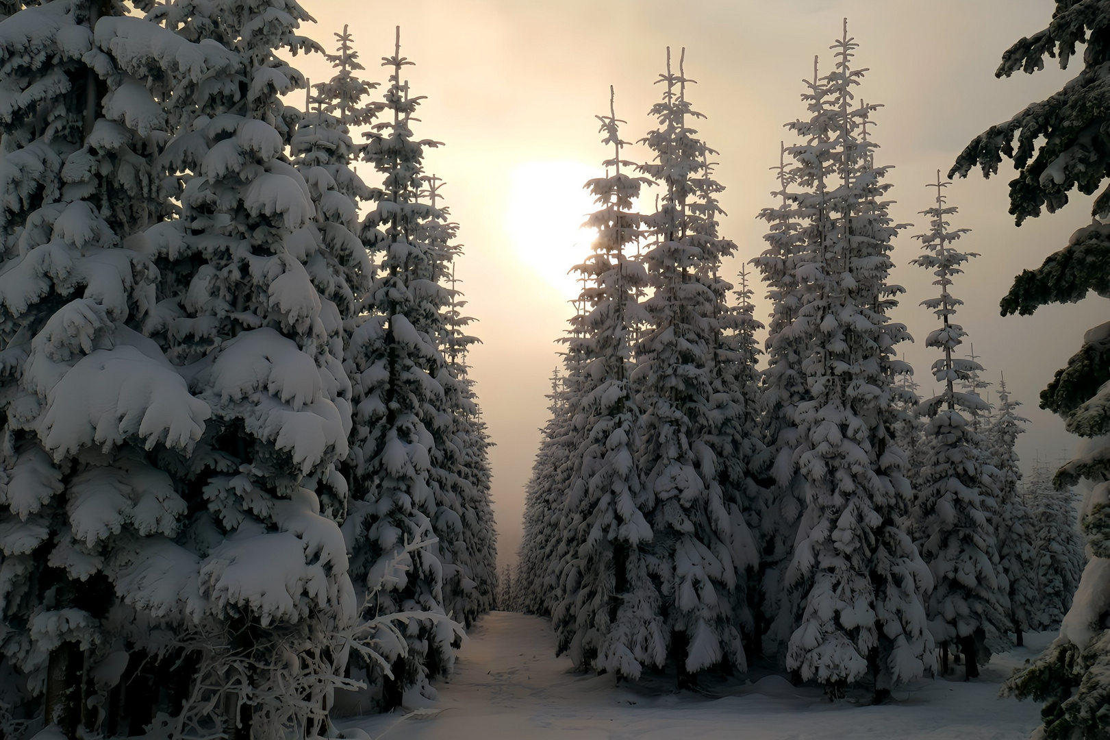 Winterlandschaft im Herbst 