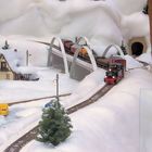 Winterlandschaft im Spielzeugwarenladen