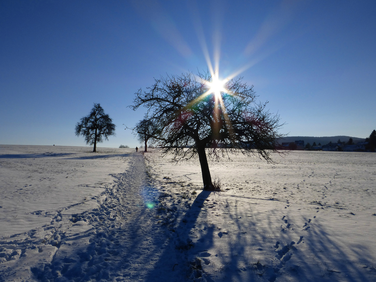 Winterlandschaft in Biebertal Hessen