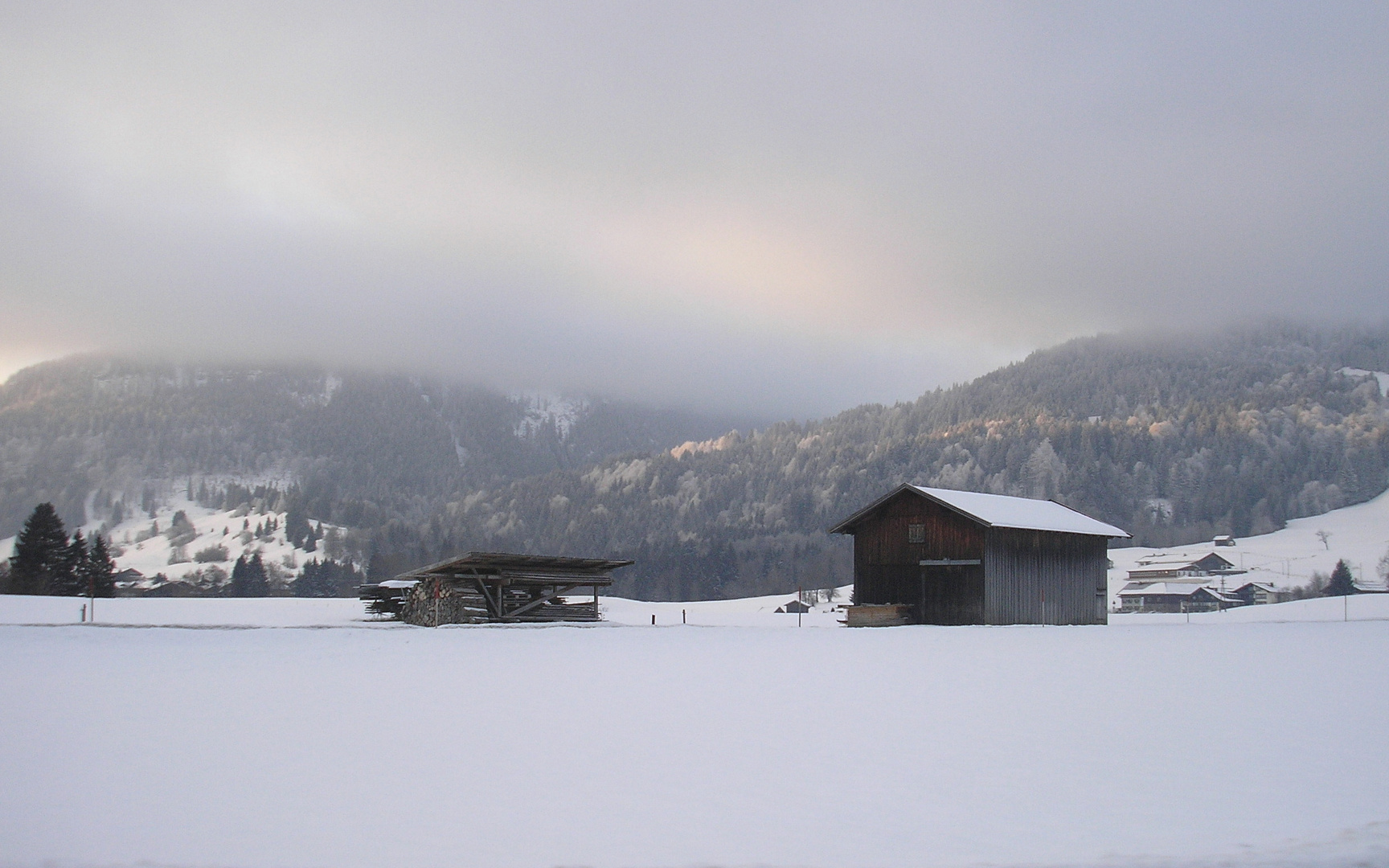 Winterlandschaft in Bolsterlang