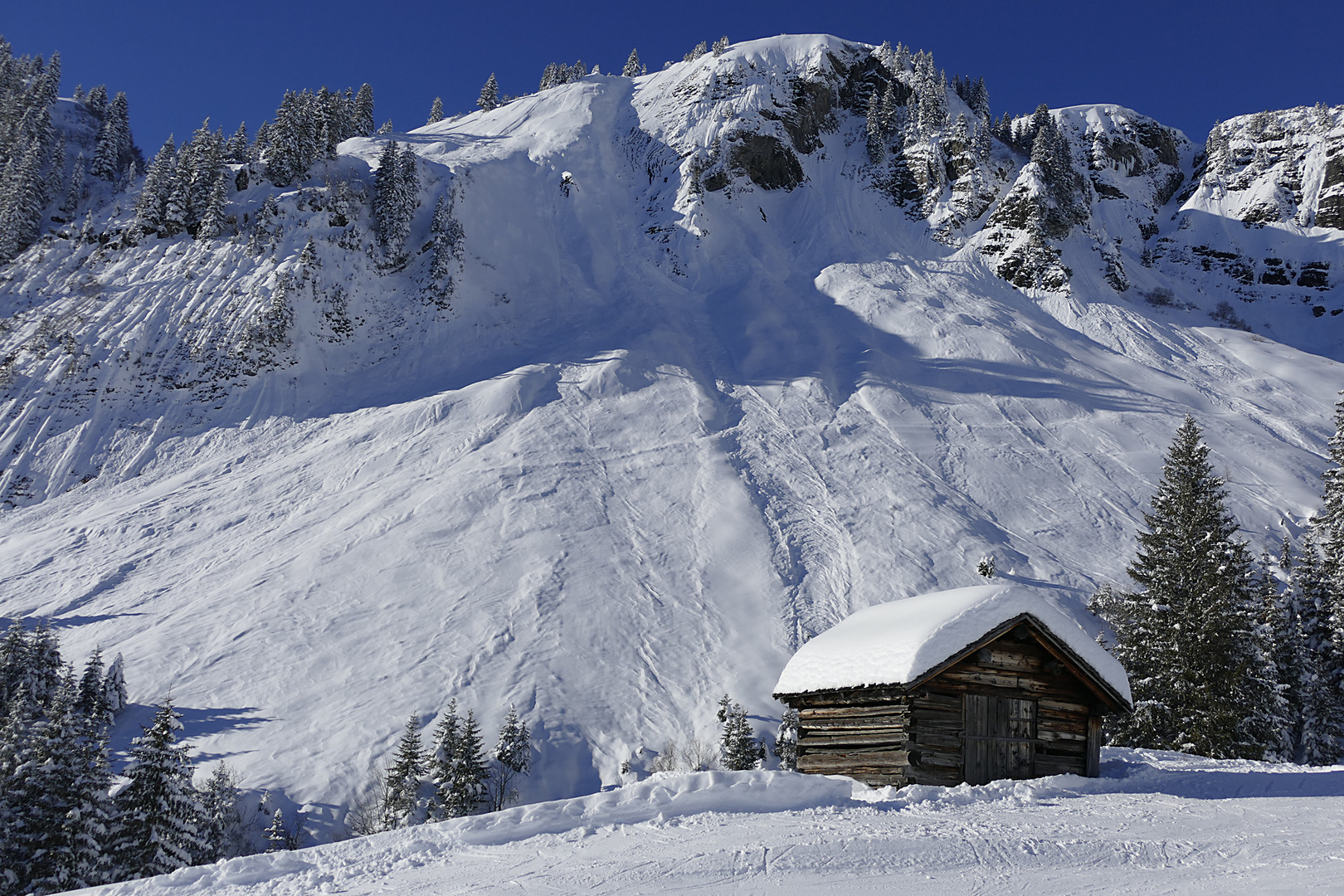 Winterlandschaft in Damüls 2021